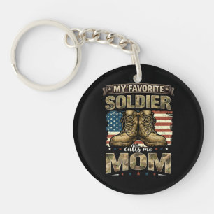 Mijn favoriete soldaat noemt me mama sleutelhanger