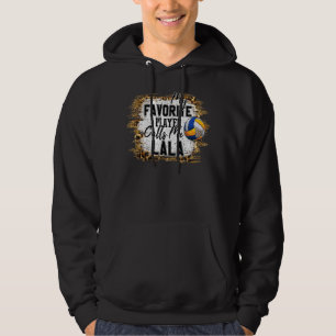 Mijn favoriete speler belt me Yiayia Volleyball Mo Hoodie