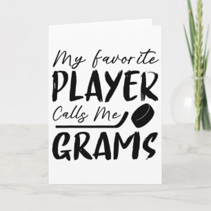 Mijn favoriete speler noemt me Grams Hockeyspeler Kaart