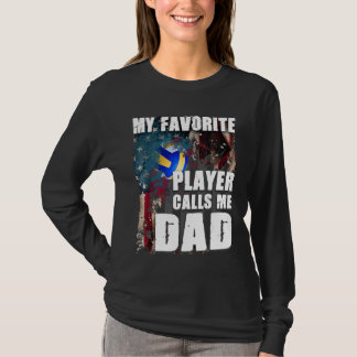 Mijn favoriete speler noemt me papa Volleyball T-shirt