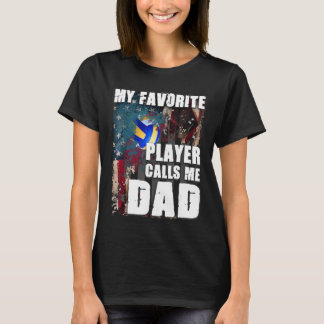 Mijn favoriete speler noemt me papa Volleyball T-shirt