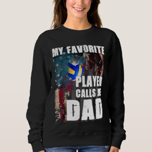 Mijn favoriete speler noemt me papa Volleyball Trui