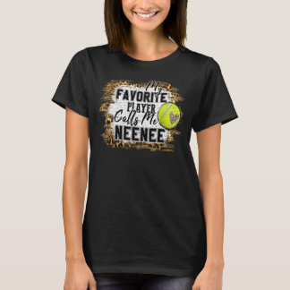 Mijn favoriete speler roept me Neenee Tennis Moede T-shirt