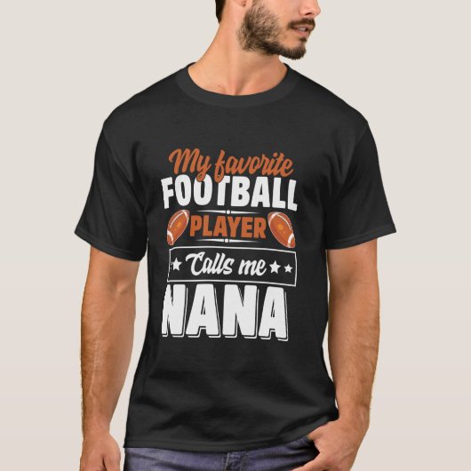 Mijn favoriete speler van het Football roept me na T-shirt (Voorkant)