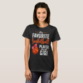 Mijn favoriete spelers bellen me Gigi Basketball G T-shirt (Voorkant volledig)