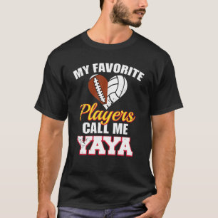 Mijn favoriete spelers noemen me Yaya Football Vol T-shirt
