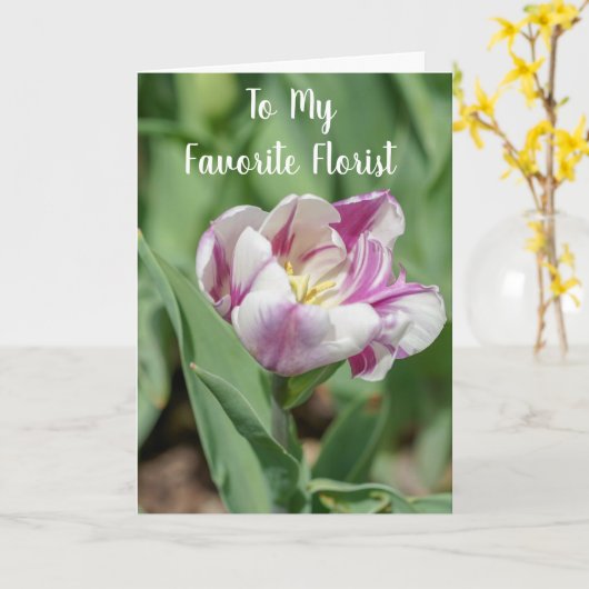 **MIJN FAVORIETE STROOM** OP UW GROTE DAG KAART (Gele Bloem)