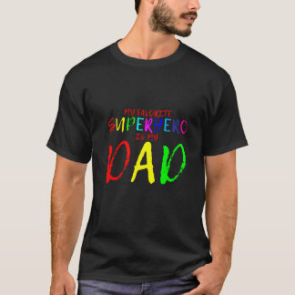 Mijn favoriete superheld is mijn vader Premium T-shirt