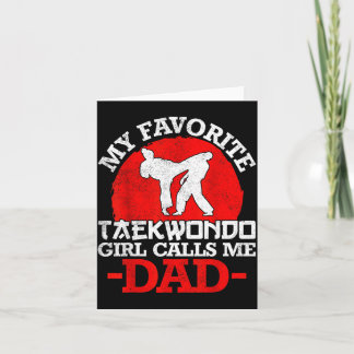 Mijn favoriete Taekwondo-meisje noemt me papa - va Kaart