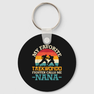 Mijn favoriete Taekwondo-vechter noemt me Nana - M Sleutelhanger