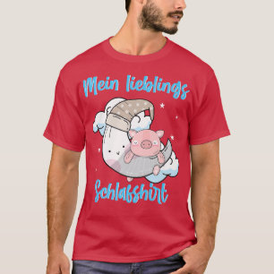 Mijn favoriete teacup varken, mini varken, maan sl t-shirt