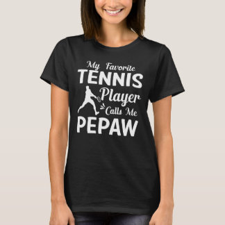 Mijn favoriete tennisser noemt me PEPAW T-shirt