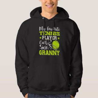 Mijn favoriete Tennisspeler noemt me oma moeder Hoodie
