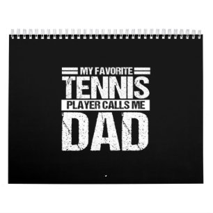 Mijn favoriete tennisspeler noemt me papa kalender