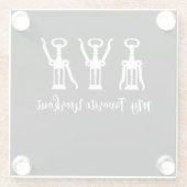 Mijn favoriete uitloopwijngaard glazen onderzetter (Achterkant)