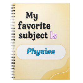 Mijn favoriete vak is [Vak] - op maat gemaakte not Notitieboek