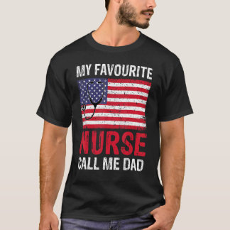 Mijn favoriete verpleegster noem me papa mama vrou t-shirt