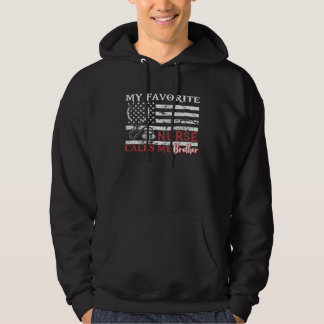 Mijn favoriete verpleegster noemt me broer USA vla Hoodie