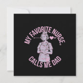Mijn favoriete verpleegster noemt me papa De perfe Kaart (Voorkant)