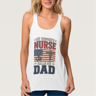 Mijn favoriete verpleegster noemt me papa vintage tanktop