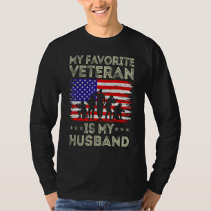 Mijn favoriete veteraan is mijn man Amerikaanse vl T-shirt