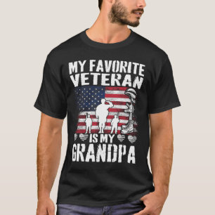 Mijn favoriete veteraan is mijn opa-Amerikaanse vl T-shirt