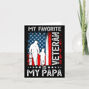 Mijn favoriete veteraan is mijn papa opa dank je V Kaart