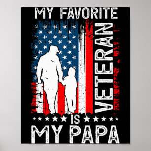 Mijn favoriete veteraan is mijn papa opa dank je V Poster