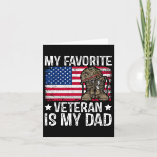 Mijn favoriete veteraan is mijn vader leger milita kaart