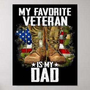 Mijn favoriete veteraan is mijn vader Vader Vetera Poster
