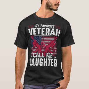 Mijn favoriete Veteraan noemt me DUGHTER Veteranda T-shirt