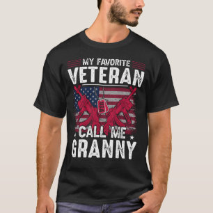 Mijn favoriete veteraan noemt me GRANNY Veteranend T-shirt