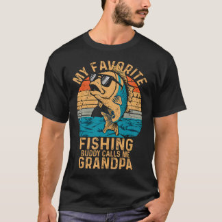 Mijn favoriete vismaat noemt me opa Grappig F T-shirt