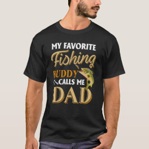 Mijn favoriete Vissende boeddy noemt me papa vis T-shirt