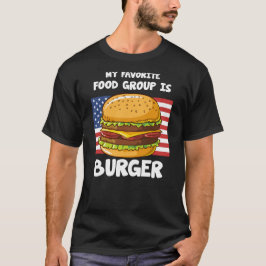 Mijn favoriete voedingsgroep is Burger American Fl T-shirt