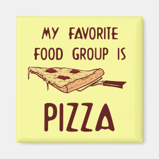 Mijn favoriete voedingsgroep is Pizza Magneet