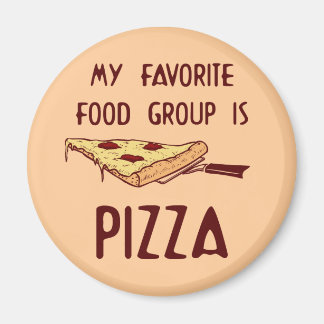 Mijn favoriete voedingsgroep is Pizza Magneet