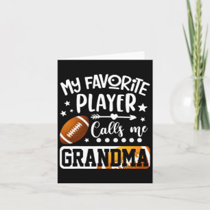 Mijn favoriete voetballer noemt me oma kaart