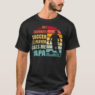 Mijn favoriete voetballer noemt me papa grappig t-shirt