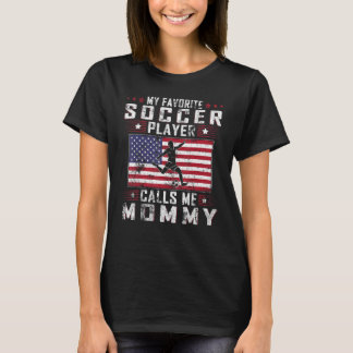 Mijn favoriete voetballer roept me mama moeder doa t-shirt