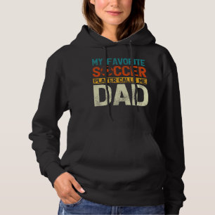 Mijn favoriete voetballer roept me pap Mannen voor Hoodie