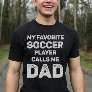 Mijn favoriete voetballer roept me pap t-shirt