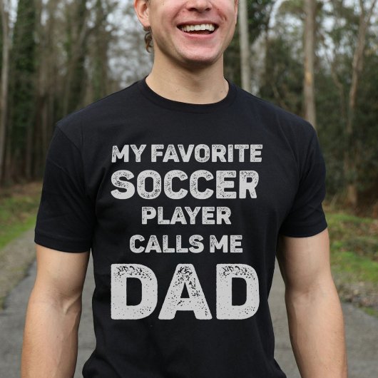 Mijn favoriete voetballer roept me pap t-shirt
