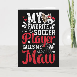 Mijn favoriete voetbalspeler Maw Voetbal Maw oma  Kaart