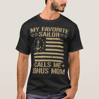 Mijn favoriete zeiler noemt me bonusmoeder familie t-shirt
