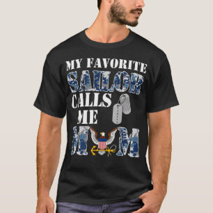 Mijn favoriete zeiler noemt me mama t-shirt