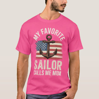 Mijn favoriete zeiler noemt me Mom girl T-shirt