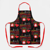 Mijn favoriete Zwitserse dingen grappig Schort (Voorkant)