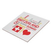 Mijn favoriete Zwitserse dingen grappig Tegeltje (Zijkant)