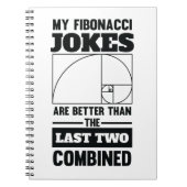 Mijn Fibonacci Jokes Funny Wiskunde Spiral Joke Notitieboek (Voorkant)